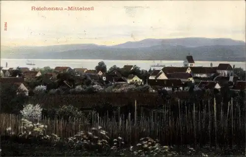 Ak Mittelzell Insel Reichenau im Bodensee, Gesamtansicht