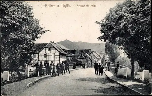 Ak Kelbra am Kyffhäuser, Bahnhofstraße