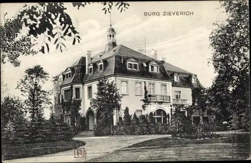 Ak Zieverich Bergheim an der Erft, Burg Zieverich