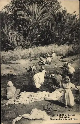 Ak Oudjda Oujda Marokko, Sidi Yahia, Étude au bord de la rivière