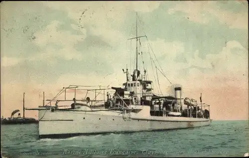 Ak Französisches Kriegsschiff Claymore, Marine Militaire Francaise