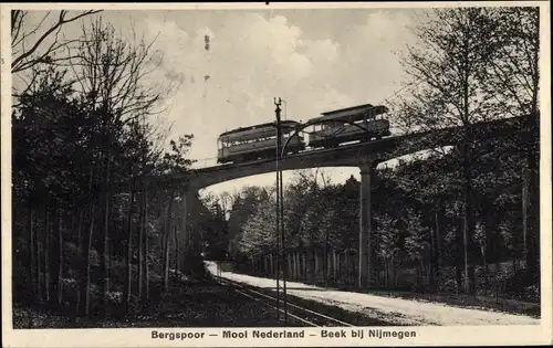 Ak Beek Gelderland Niederlande, Bergspoor, bij Nijmegen