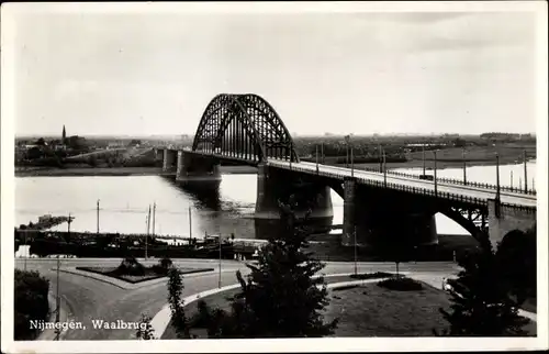 Ak Nijmegen Gelderland, Waalbrug