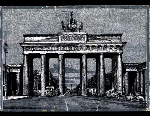 Ak Berlin Mitte, Brandenburger Tor
