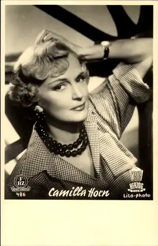 Ak Schauspielerin Camilla Horn, Portrait, FBZ Verlag