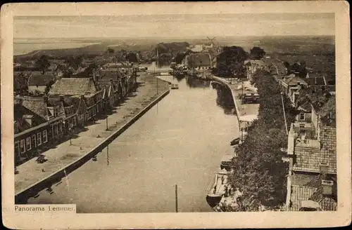 Ak Lemmer Friesland Niederlande, Panorama