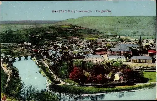 Ak Echternach Luxemburg, Panorama