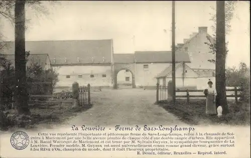 Ak La Louvière Wallonien Hennegau, Ferme de Sars-Longchamps
