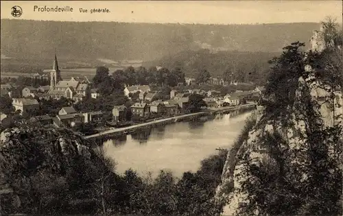 Ak Profondeville Wallonien Namur, Vue générale