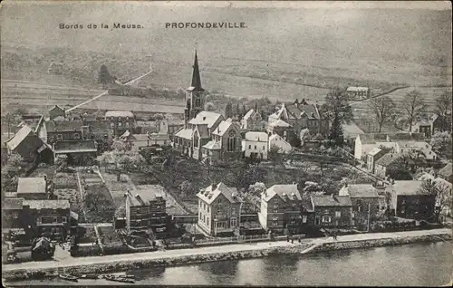 Ak Profondeville Wallonien Namur, Bords de la Meuse