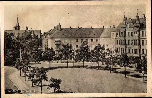 Ak Freiberg Sachsen, Wernerplatz, Linke Seite