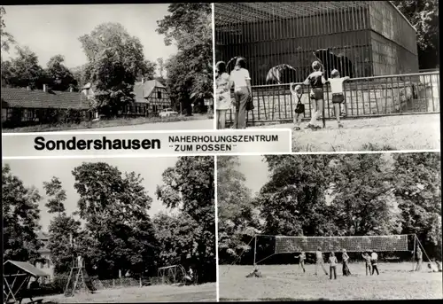 Ak Sondershausen im Kyffhäuserkreis Thüringen, Naherholungszentrum "Zum Possen", Spielplatz