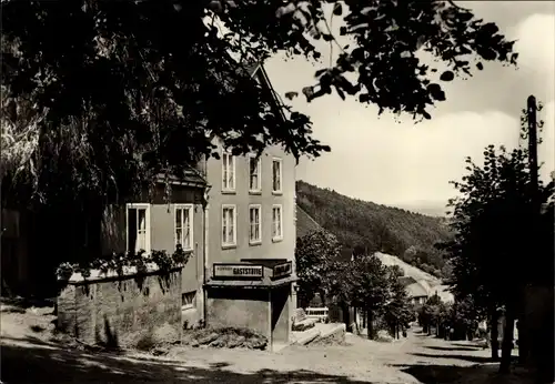 Ak Mankenbach Königsee Thüringen, Konsum Gaststätte, Straßenansicht