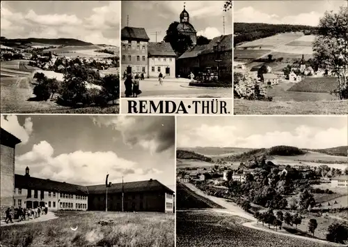 Ak Remda Rudolstadt in Thüringen, Kirche, Panorama