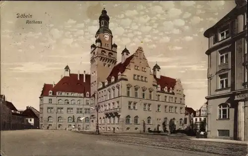 Ak Döbeln in Sachsen, Rathaus, Außenansicht