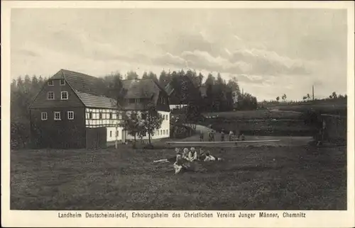Ak Deutscheinsiedel Deutschneudorf im Erzgebirge, Erholungsheim des Chr, Vereins Junger Männer