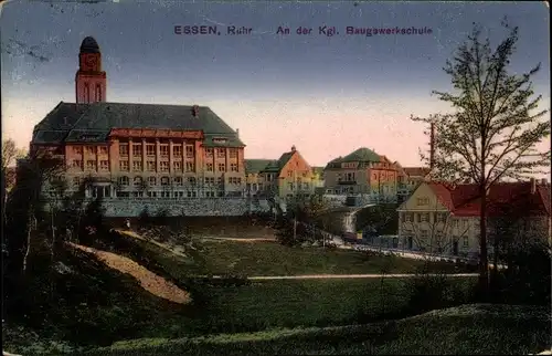 Ak Essen im Ruhrgebiet, An der Kgl. Baugewerkschule