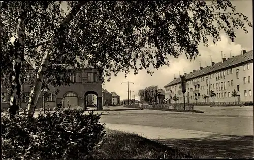 Ak Guben in der Niederlausitz, Blick in die Karl Marx Straße