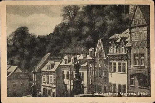 Ak Horní Krupka Ober Graupen im Erzgebirge Region Aussig, Alt-Graupen mit Rosenburg