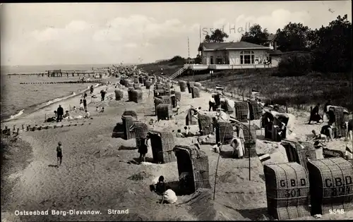 Ak Dziwnów Dievenow in Pommern, Strandleben