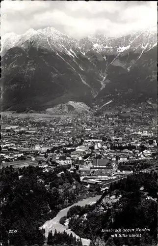 Ak Innsbruck in Tirol, Totale  vom Ort gegen Norden mit Stillschlucht