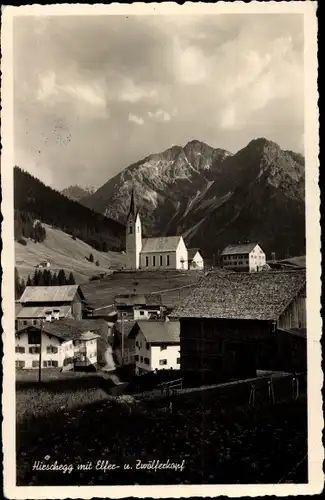 Ak Hirschegg Steiermark, Teilansicht mit Elfer- und Zwölferkopf