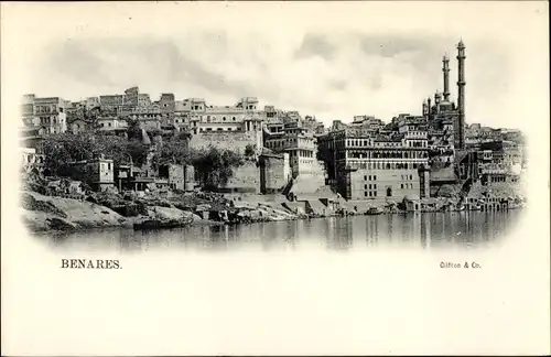 Ak Varanasi Benares Indien, Panorama