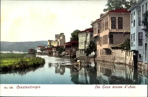 Ak Konstantinopel Istanbul Türkei, les eaux douces d'Asie