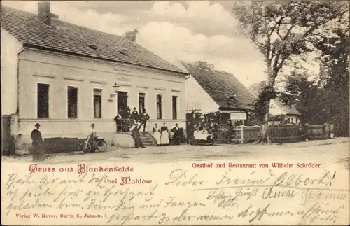 Ak Blankenfelde in Brandenburg, Gasthof und Restaurant Wilhelm Schröder