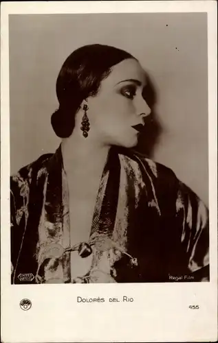 Ak Schauspielerin Dolorès del Rio, Seitenportrait
