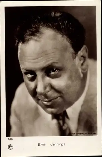 Ak Schauspieler Emil Jannings, Portrait
