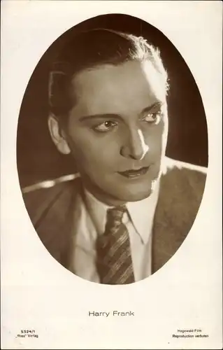 Ak Schauspieler Harry Frank, Portrait, Ross Verlag 5524/1