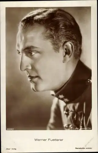 Ak Schauspieler Werner Fuetterer, Seitenportrait, Ross Verlag 4428/1
