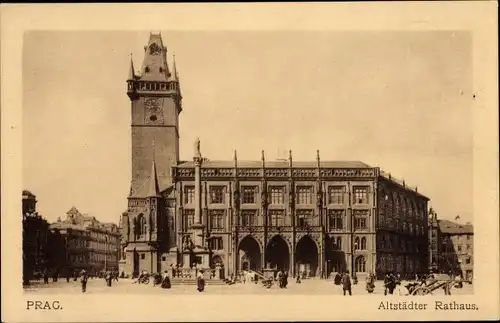 Ak Praha Prag Tschechien, Rathaus