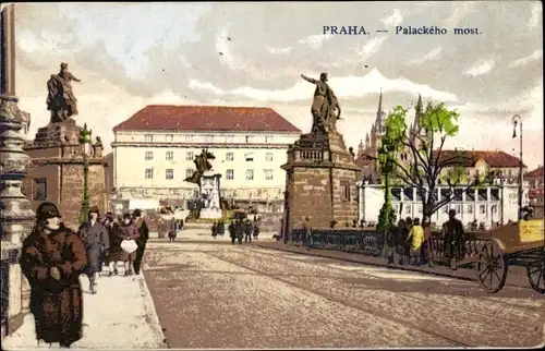 Ak Praha Prag Tschechien, Palackého most