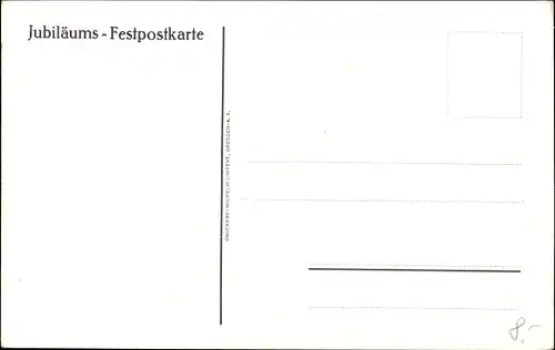 Passepartout Ak Dresden, 1. Sächsisches Sängerbundfest 1925, Jubiläum Sängerbundesfest 1865