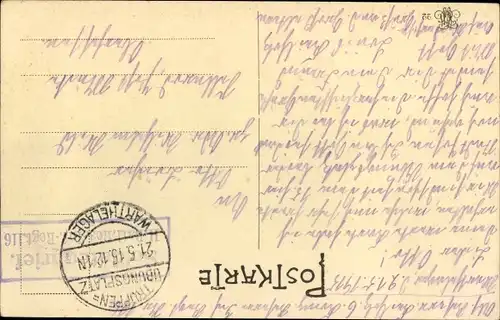 Ak Poznań Posen, Truppenübungsplatz Warthelager, Wasserturm