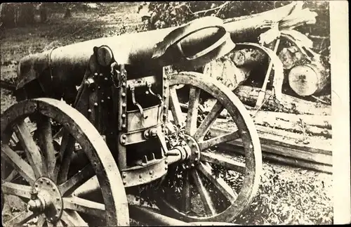 Foto Ak Verdun Meuse, Rohrkrepierer, Geschütz, 1. WK