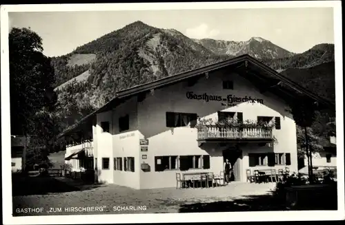 Ak Scharling Kreuth am Tegernsee Oberbayern, Gasthof Zum Hirschberg