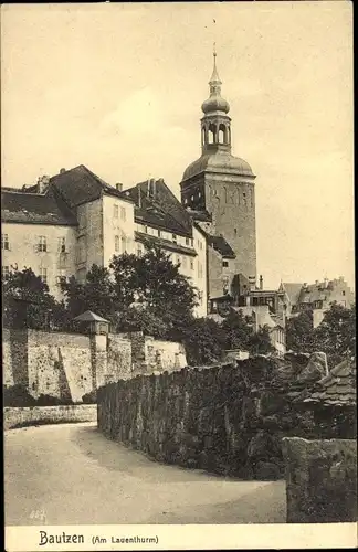 Ak Bautzen in der Oberlausitz, Am Lauenturm