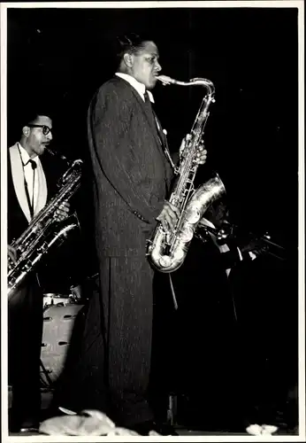 Foto Jazz Club Berlin 50er Jahre, Jean Baptiste Illinois Jaquet, Saxophonist