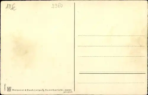 Künstler Ak Klein, Catharina, Rose, Meissner & Buch 2980