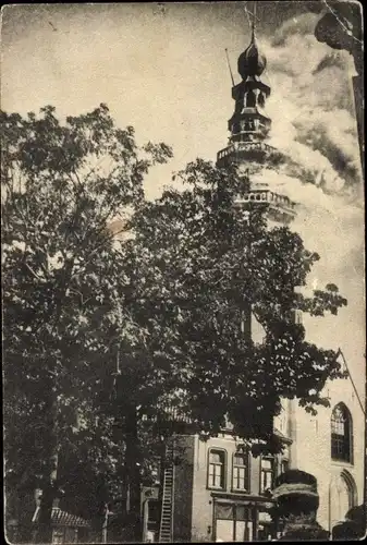 Ak Vlissingen Zeeland Niederlande, Groote brand 5. Sept. 1911, Voor het vallen van den toren