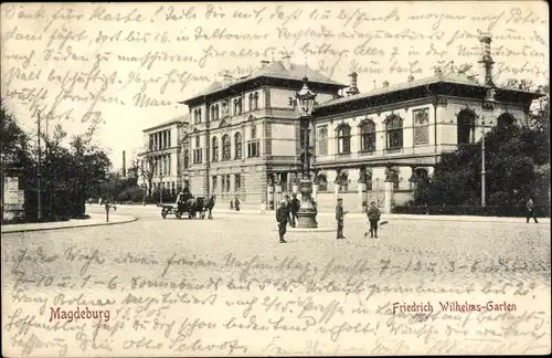 Ak Magdeburg in Sachsen Anhalt, Friedrich Wilhelms-Garten