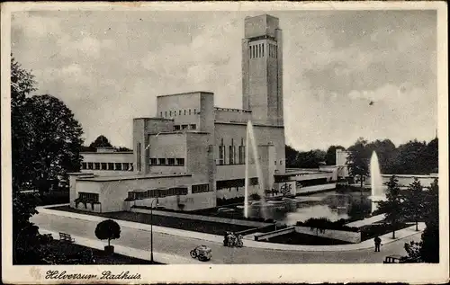 Ak Hilversum Nordholland Niederlande, Stadhuis