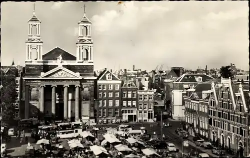 Ak Amsterdam Nordholland Niederlande, Waterlooplein