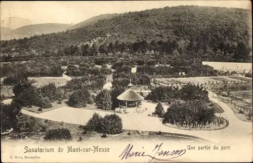 Ak Mont Yvoir sur Meuse Wallonien Namur, Une partie du parc