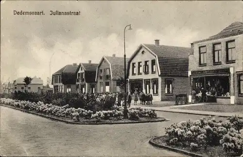 Ak Dedemsvaart Overijssel Niederlande, Julianastraat