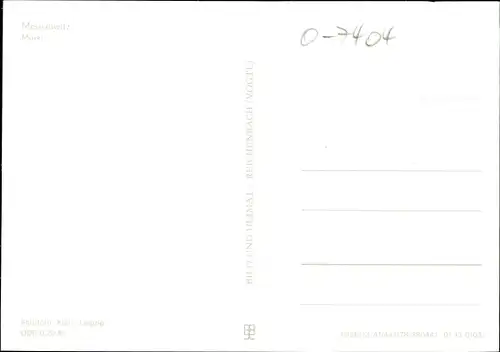 Ak Meuselwitz in Thüringen, Markt, Brunnen, Blumenbeete