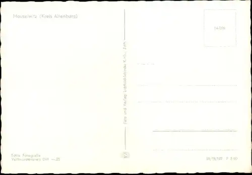 Ak Meuselwitz Altenburger Land, Poliklinik, Mühlteich, VEB Braunkohlenwerk Zipsendorf, Hainbergsee